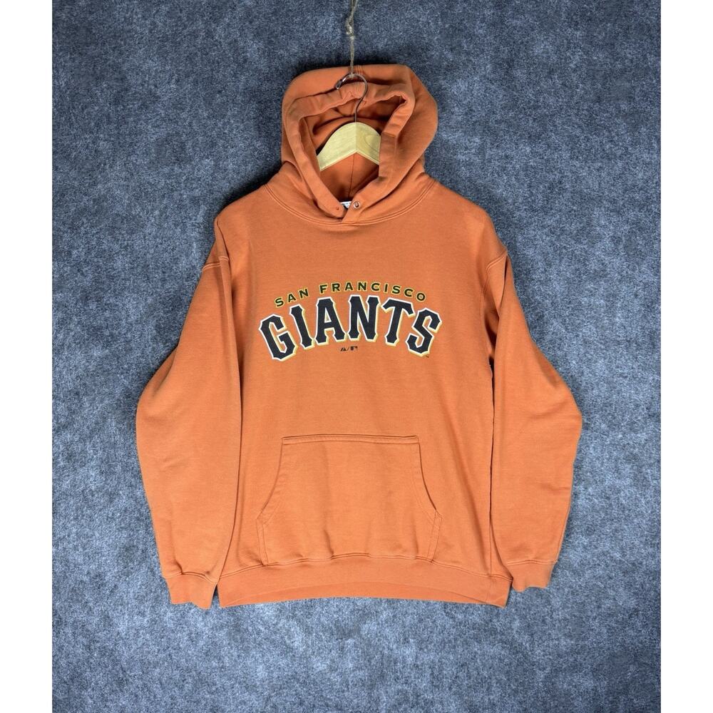 San Francisco Giants Vintage Men's Size M Hoodie Sweatshirt Pullover Orange